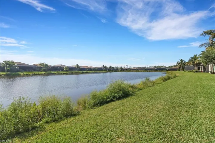Tranquil lake and shoreline views