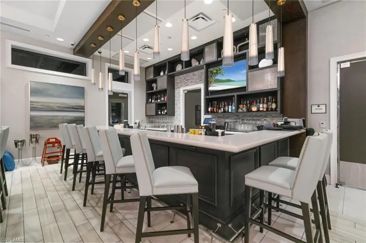 Enjoy meeting neighbors at the clubhouse bar