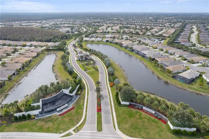 Aerial of community entry