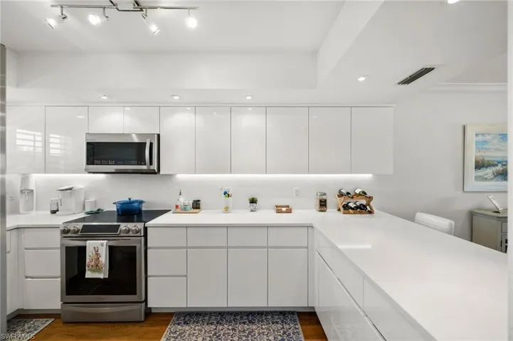 Generous cabinet space