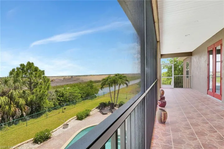 View from 50'x8' screened porch