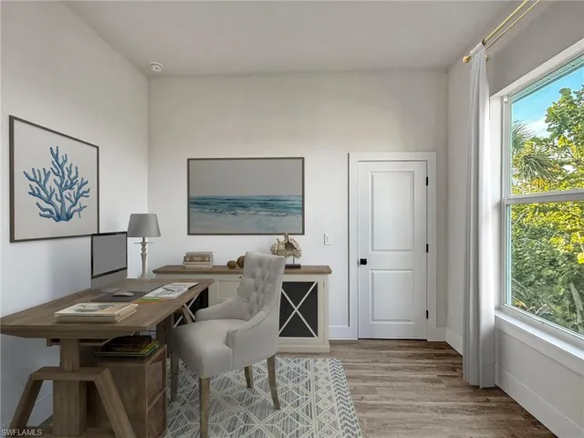 Bedroom 4 virtually staged as office
