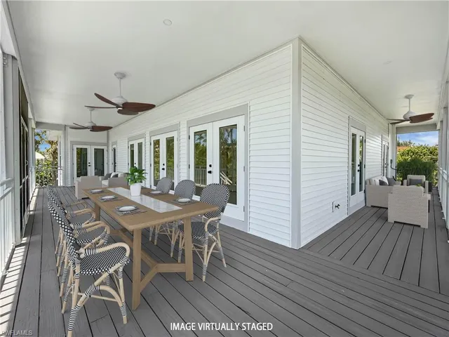 Deck virtually staged