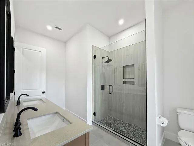Primary bathroom featuring shower