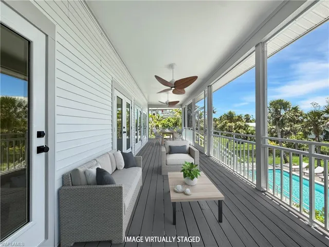Deck virtually staged