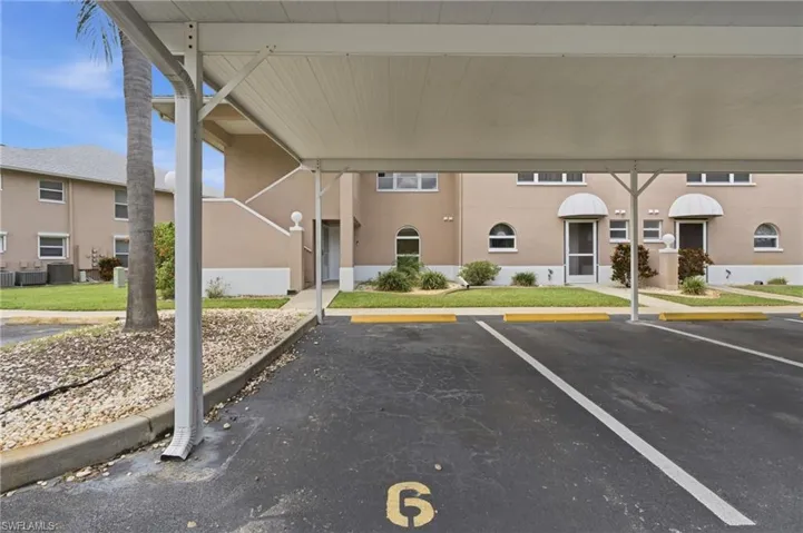 Oversized covered parking space