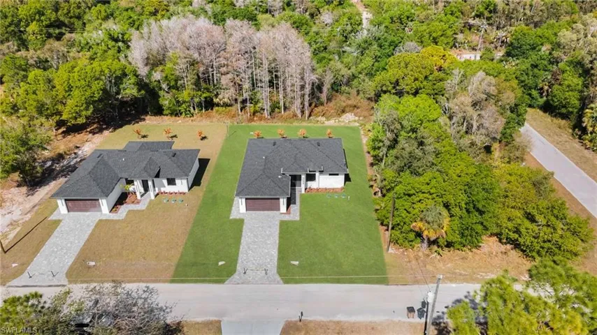 View from above of property