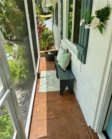 Screened entry