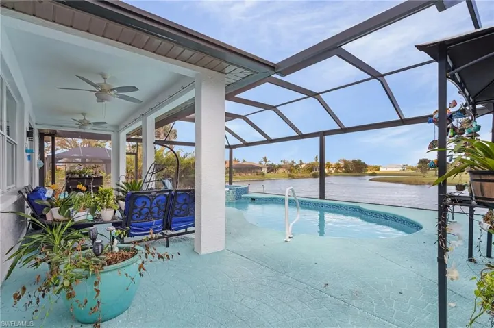 Pool Deck is now a grayish/ blue color.  Check out last two pictures for reference.