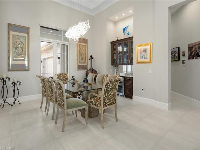 Dining Room W/ Dry Bar & Marvel Wine Fridge
