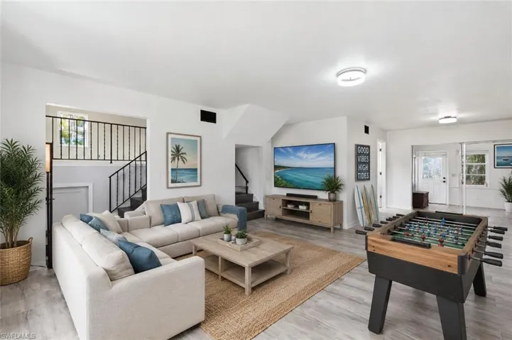 Living Room, In-Law Suite or Den with Full Bathroom, Virtually Staged