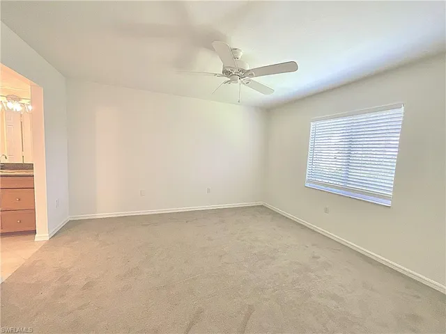 Primary Bedroom with landscape view.