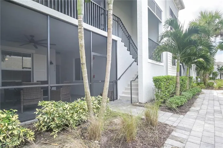Screened-in front porch