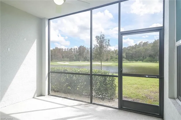 Screened-in back porch