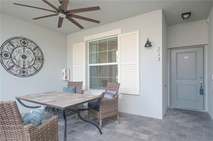 Screened-in front porch