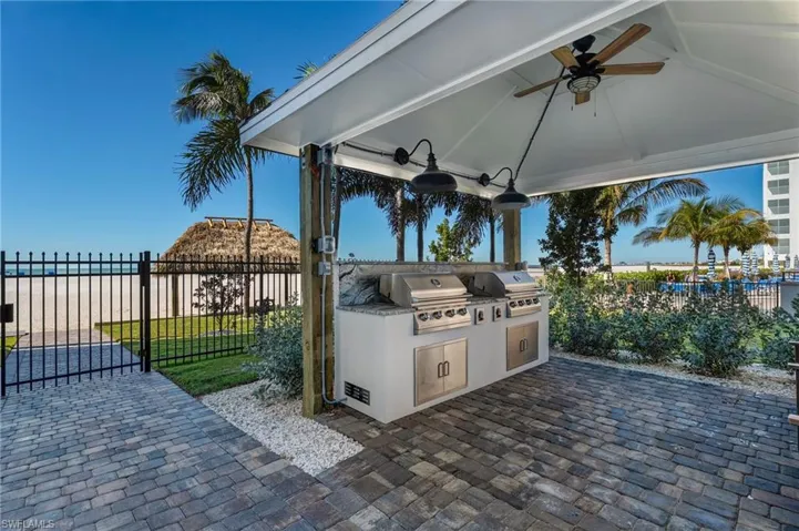 Great covered grilling area