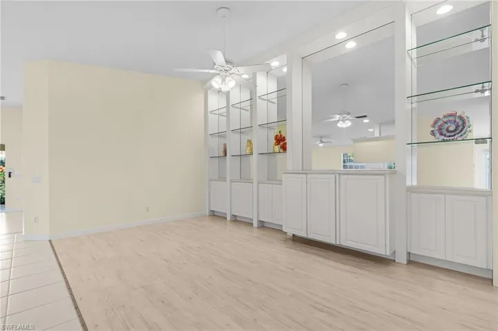 Unfurnished dining area featuring light hardwood / wood-style floors