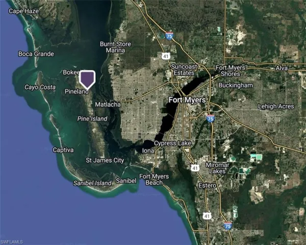 Aerial overview of property's location