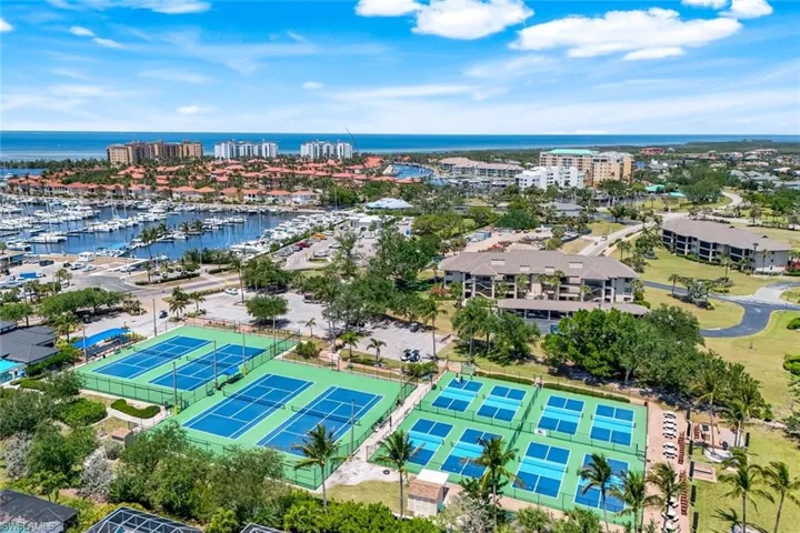 Community tennis and pickleball courts