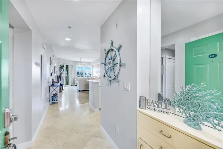 Entryway to unit