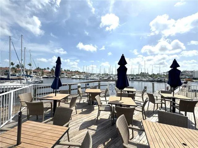 Sip some coffee or enjoy the ice cream shop by the marina