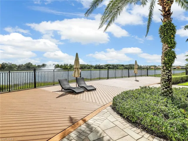 Deck with a water view
