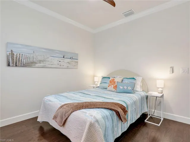 Wood floors in Guest BR