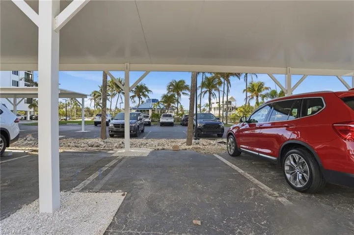 View of covered parking lot - Virtually Edited Image