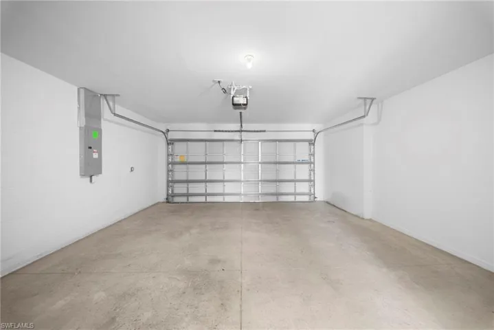 Garage with electric panel