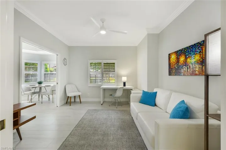 Space for extra guests and office area.