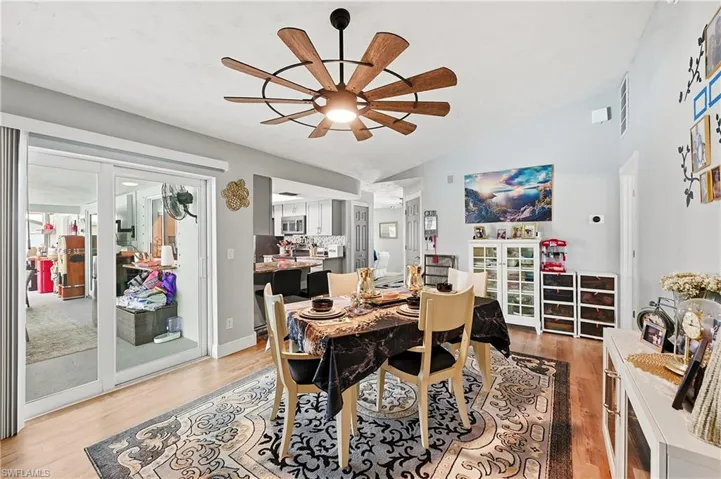This Family Room is being used as An Additional Dining Area