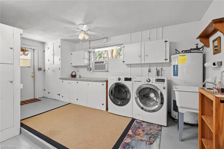 Large Laundry Room with lots of storage