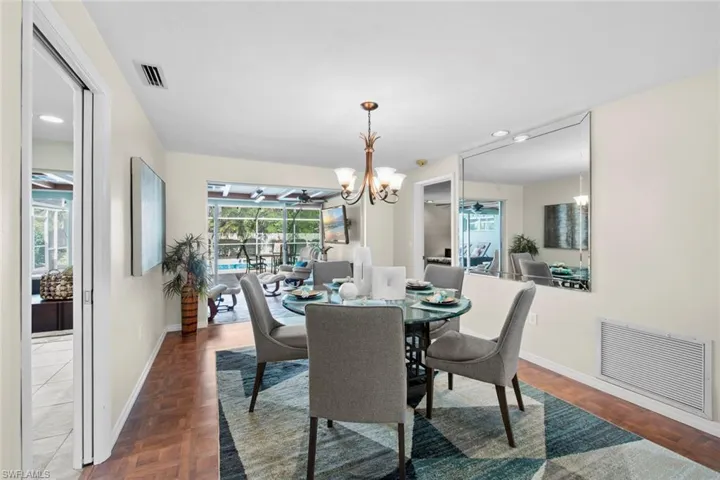 Formal Dining off the kitchen with pocket door