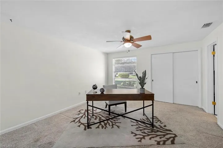 Bedroom or office/study with closet