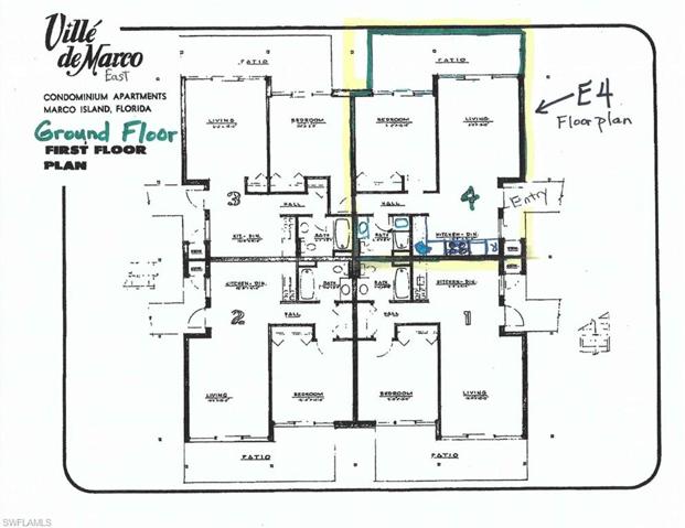 Ground floor plan in ville De Marco