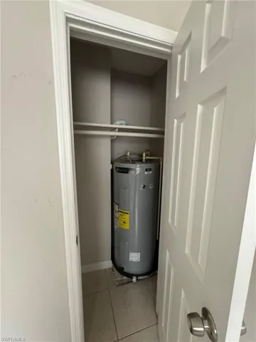 Utilities featuring electric water heater