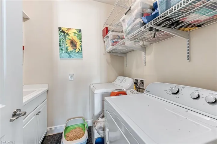 lots of storage in laundry room