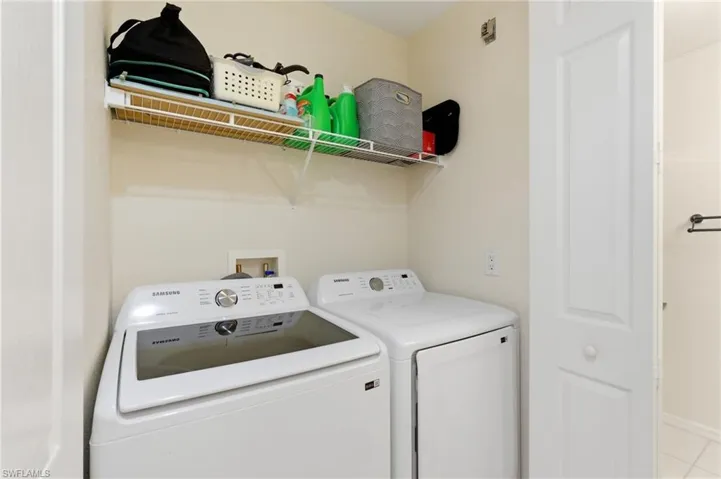 Washer and Dryer stay.