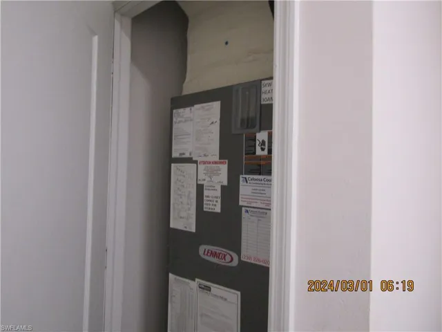 A/C Closet in the laundry room