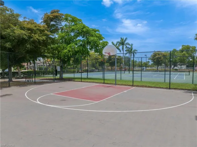 View of basketball court