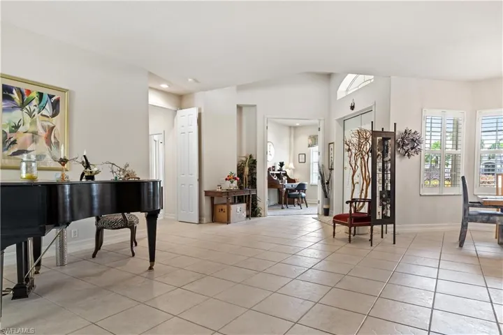 View of tiled foyer entrance