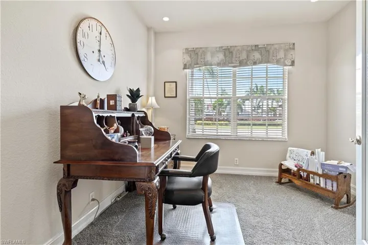 View of carpeted office