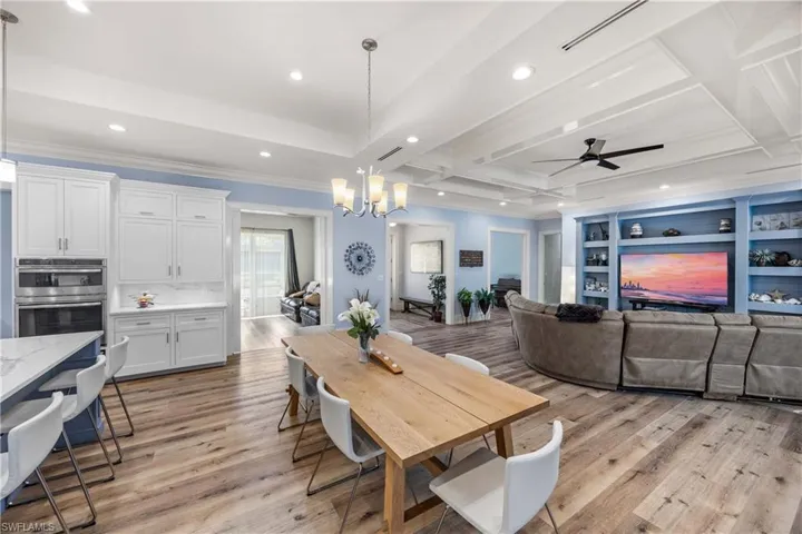 Formal dining table.