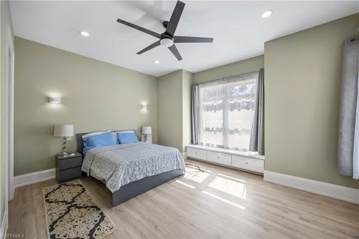 Front bedroom with Queen bed and ensuite bathroom.