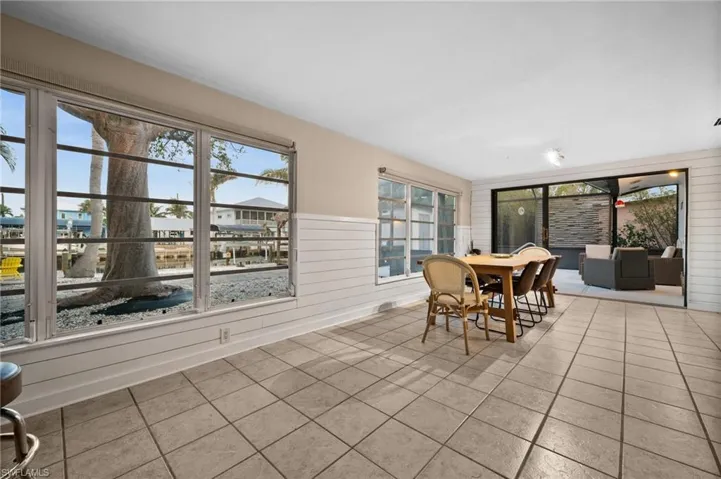 Florida Room Turned Dining Room