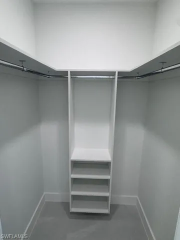 View of spacious closet