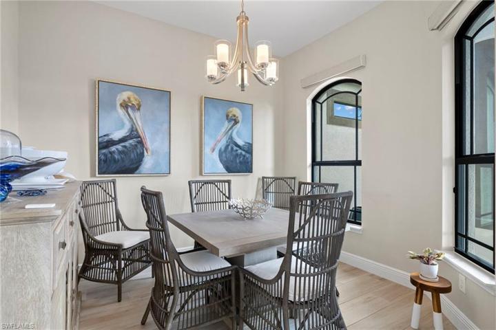 Formal dining room is located towards the front of the home and can easily be used as an additional office/reading room/gym etc - this is a very fun and flexible floor plan!