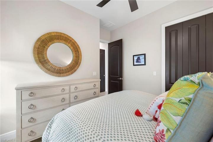 Guest bedroom - light, bright and airy with plenty of room for a king size bed!