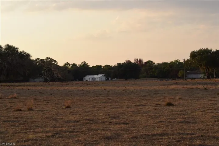 Overview of rural landscape with property boundaries highlighted