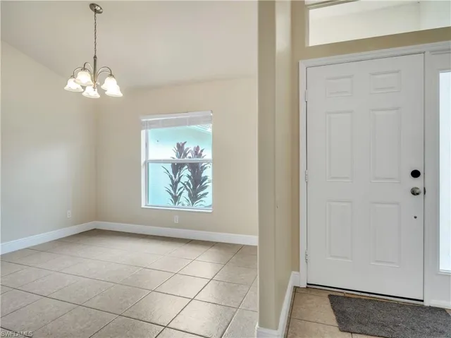 Foyer entrance empty